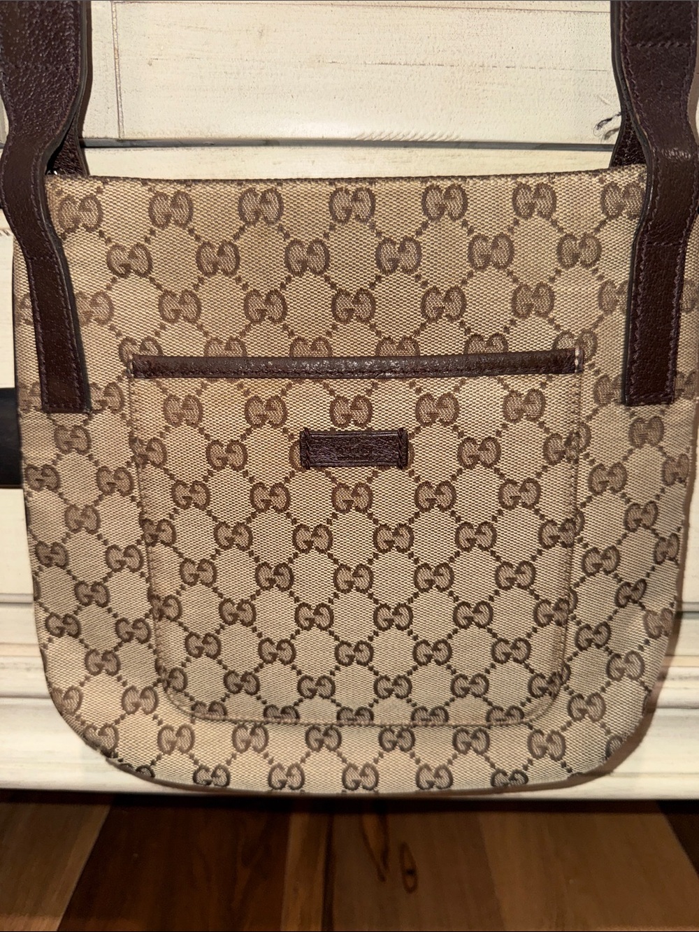 Gucci Beige/Brown GG Supreme Messenger Bag - Picture 13 of 14